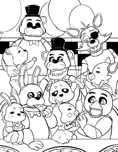 five nights at freddy coloring pictures